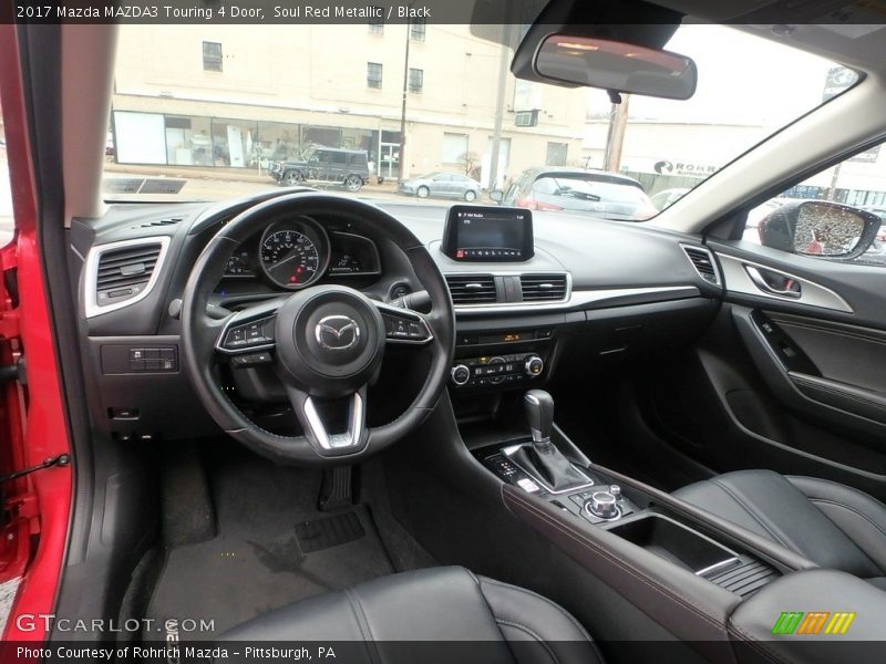 Soul Red Metallic / Black 2017 Mazda MAZDA3 Touring 4 Door