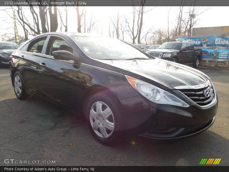 Midnight Black / Gray 2012 Hyundai Sonata GLS