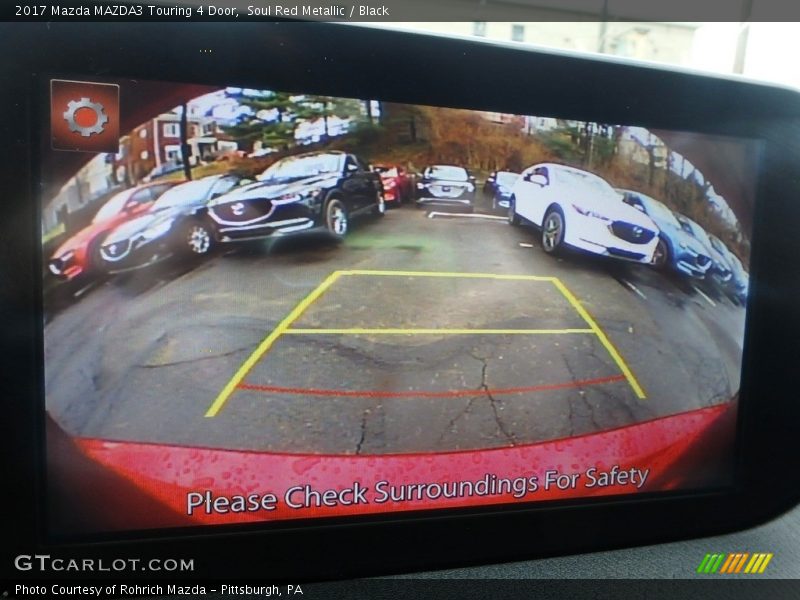 Soul Red Metallic / Black 2017 Mazda MAZDA3 Touring 4 Door