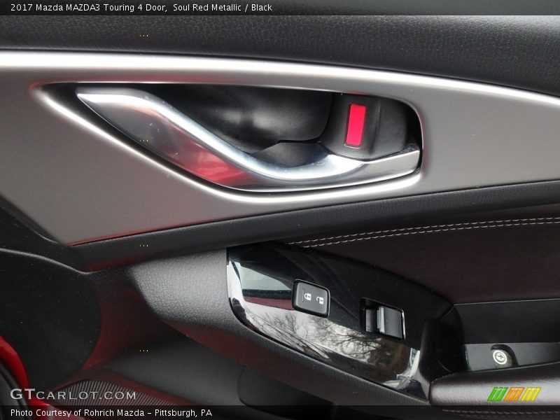 Soul Red Metallic / Black 2017 Mazda MAZDA3 Touring 4 Door