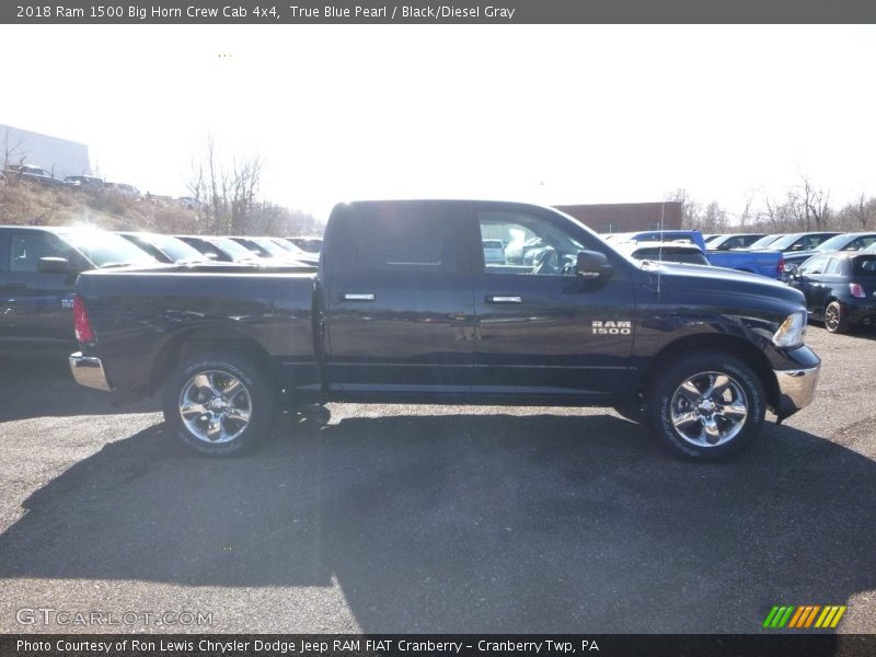 True Blue Pearl / Black/Diesel Gray 2018 Ram 1500 Big Horn Crew Cab 4x4