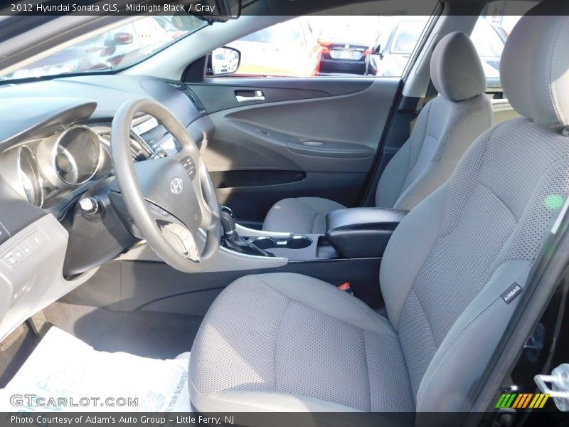 Midnight Black / Gray 2012 Hyundai Sonata GLS