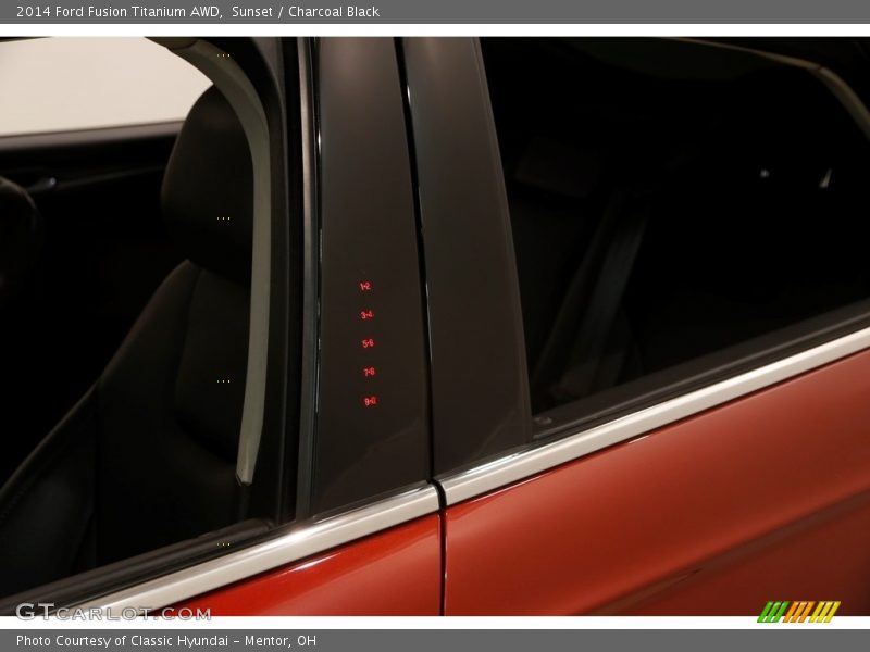 Sunset / Charcoal Black 2014 Ford Fusion Titanium AWD