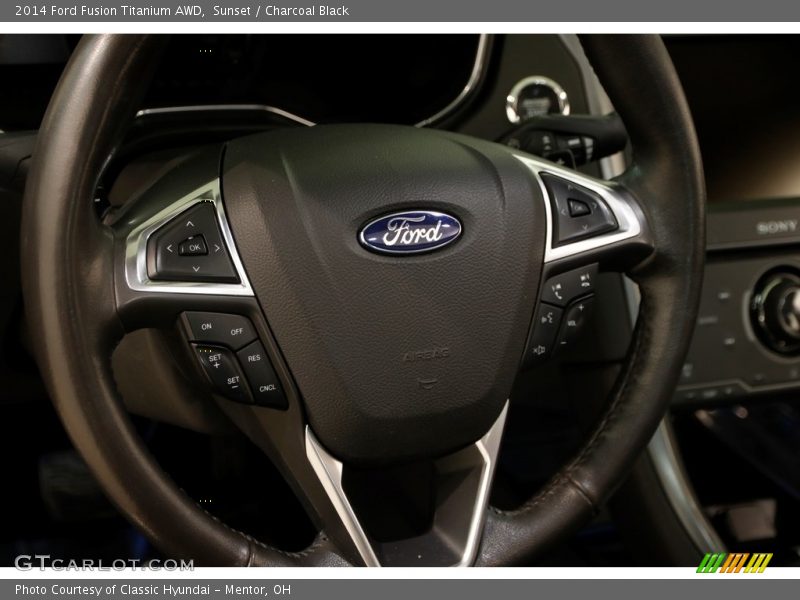 Sunset / Charcoal Black 2014 Ford Fusion Titanium AWD