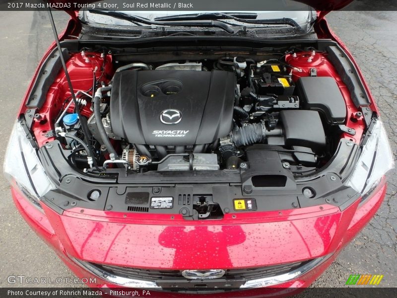 Soul Red Metallic / Black 2017 Mazda MAZDA3 Touring 4 Door