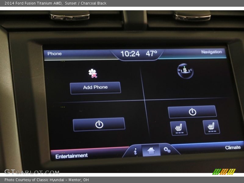 Sunset / Charcoal Black 2014 Ford Fusion Titanium AWD