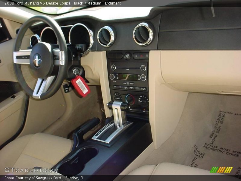Black / Medium Parchment 2008 Ford Mustang V6 Deluxe Coupe