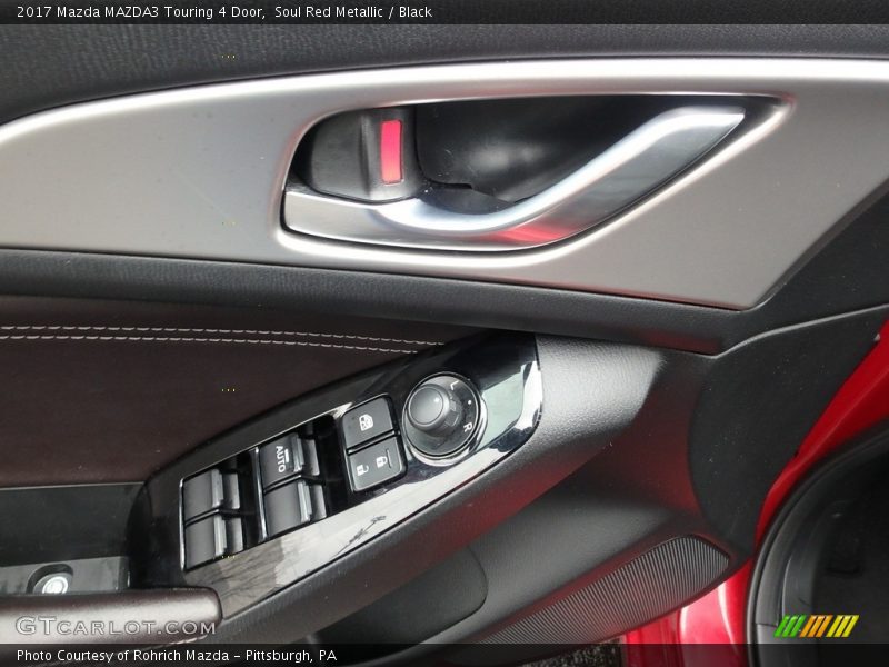 Soul Red Metallic / Black 2017 Mazda MAZDA3 Touring 4 Door