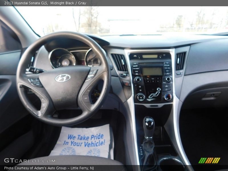 Midnight Black / Gray 2012 Hyundai Sonata GLS