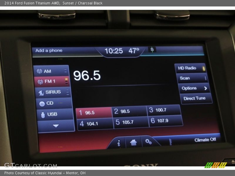 Sunset / Charcoal Black 2014 Ford Fusion Titanium AWD