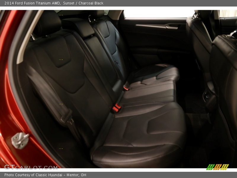 Sunset / Charcoal Black 2014 Ford Fusion Titanium AWD