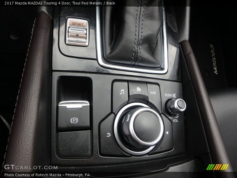 Soul Red Metallic / Black 2017 Mazda MAZDA3 Touring 4 Door