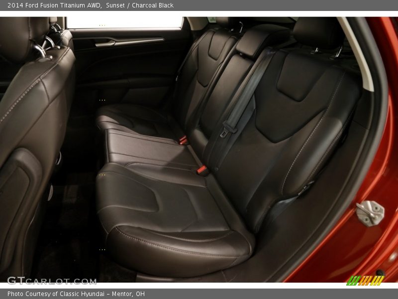 Sunset / Charcoal Black 2014 Ford Fusion Titanium AWD