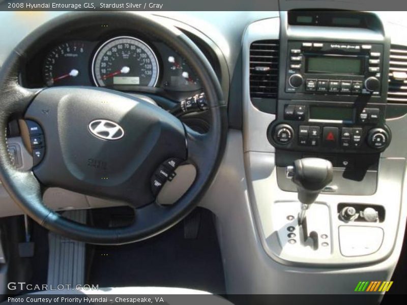 Stardust Silver / Gray 2008 Hyundai Entourage GLS