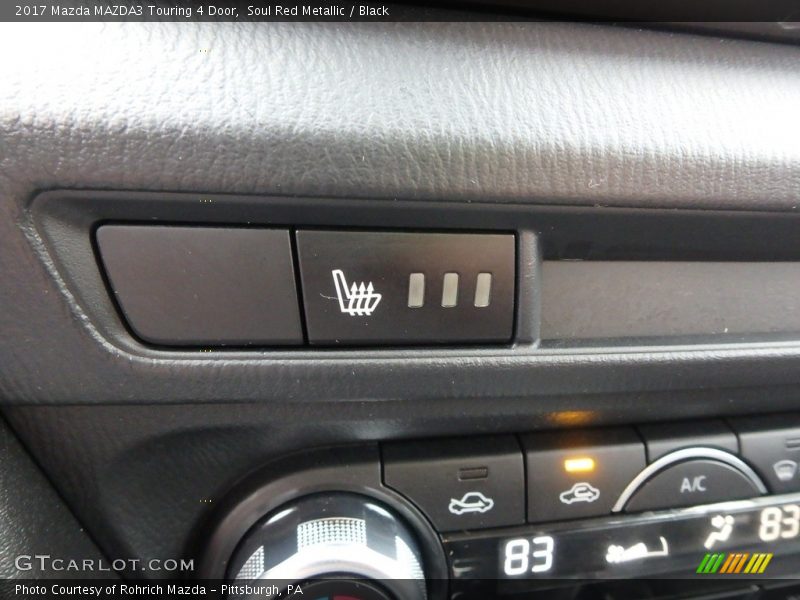 Soul Red Metallic / Black 2017 Mazda MAZDA3 Touring 4 Door