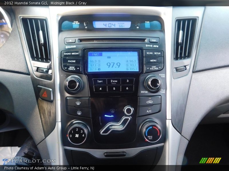 Midnight Black / Gray 2012 Hyundai Sonata GLS