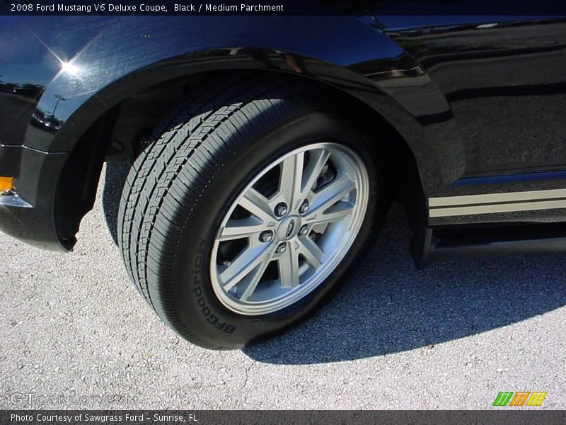 Black / Medium Parchment 2008 Ford Mustang V6 Deluxe Coupe