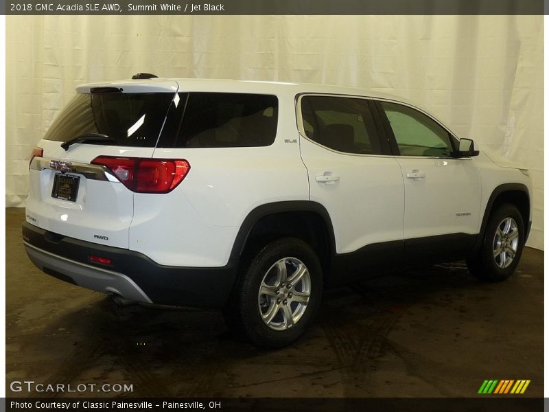 Summit White / Jet Black 2018 GMC Acadia SLE AWD