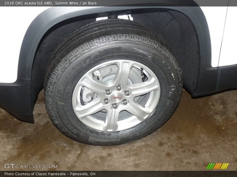 Summit White / Jet Black 2018 GMC Acadia SLE AWD