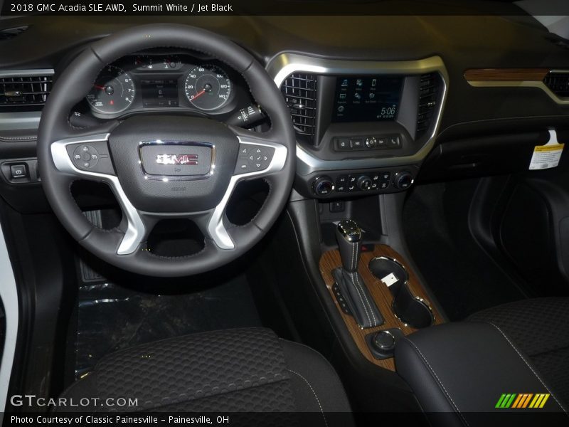 Summit White / Jet Black 2018 GMC Acadia SLE AWD