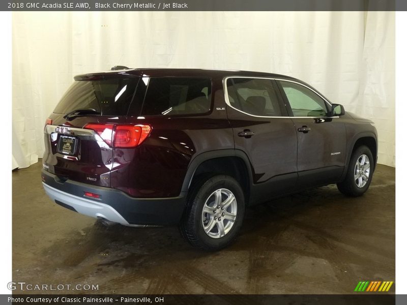 Black Cherry Metallic / Jet Black 2018 GMC Acadia SLE AWD