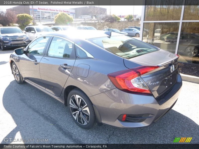 Polished Metal Metallic / Black 2018 Honda Civic EX-T Sedan