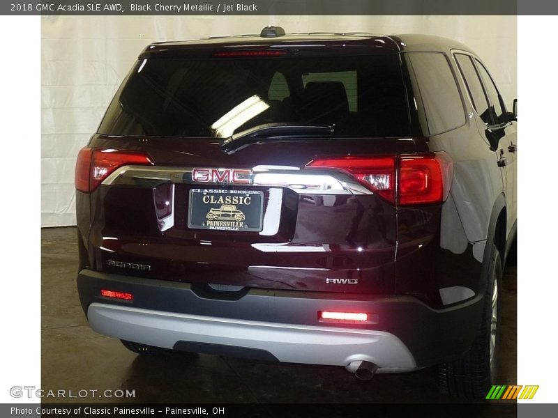 Black Cherry Metallic / Jet Black 2018 GMC Acadia SLE AWD