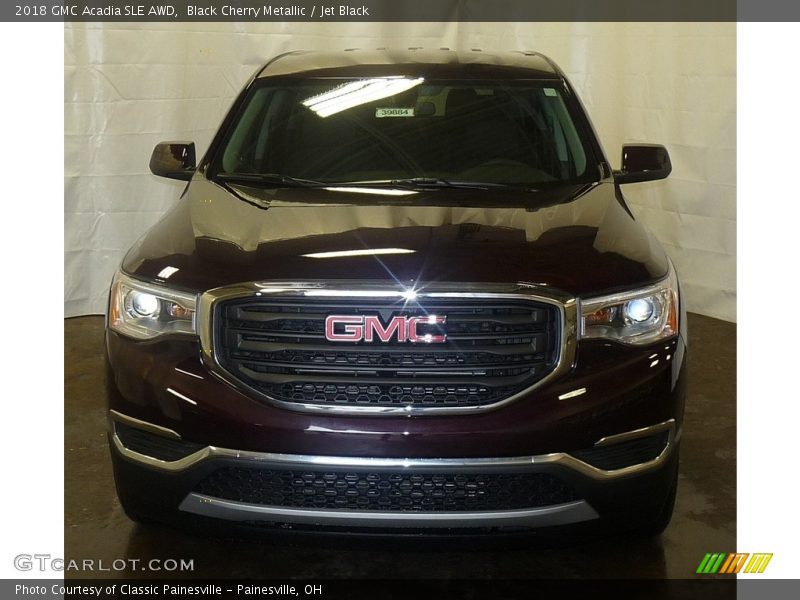 Black Cherry Metallic / Jet Black 2018 GMC Acadia SLE AWD