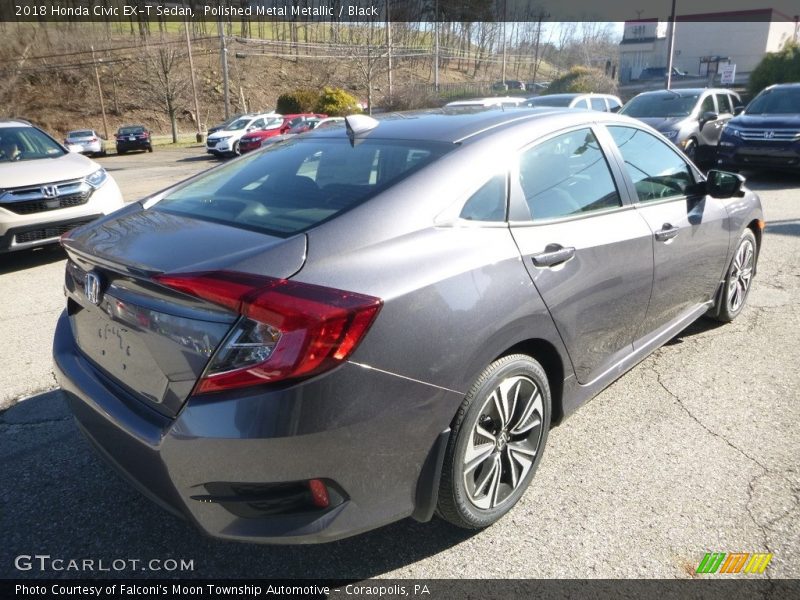 Polished Metal Metallic / Black 2018 Honda Civic EX-T Sedan