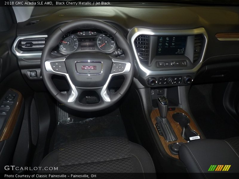 Black Cherry Metallic / Jet Black 2018 GMC Acadia SLE AWD