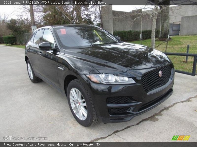 Santorini Black Metallic / Ebony 2018 Jaguar F-PACE 25t AWD Prestige