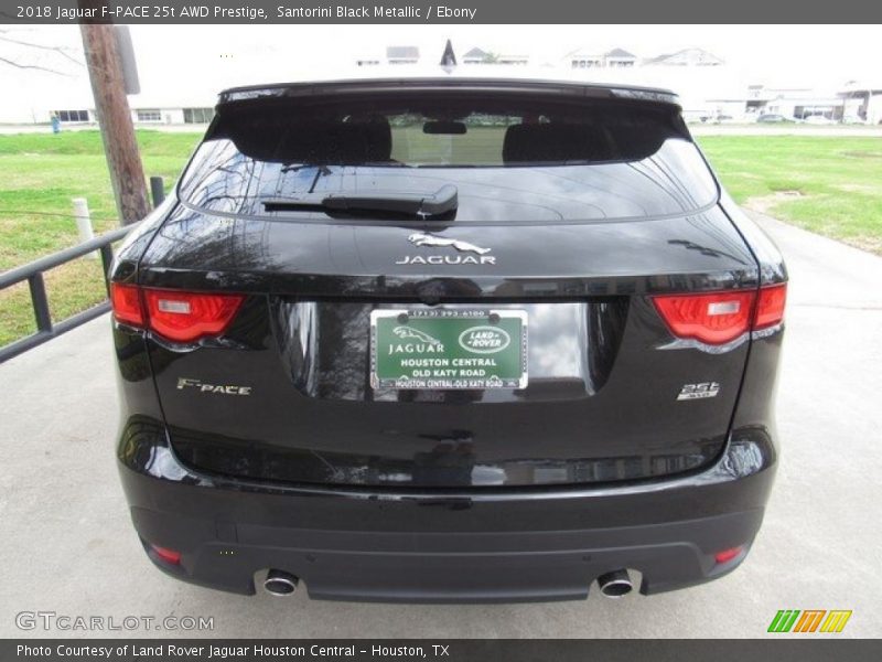 Santorini Black Metallic / Ebony 2018 Jaguar F-PACE 25t AWD Prestige