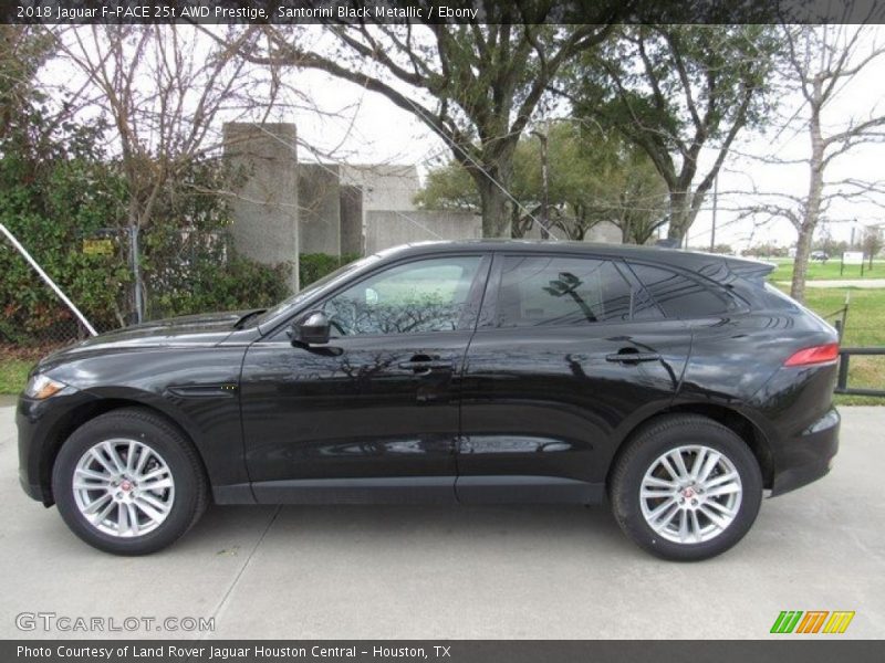 Santorini Black Metallic / Ebony 2018 Jaguar F-PACE 25t AWD Prestige