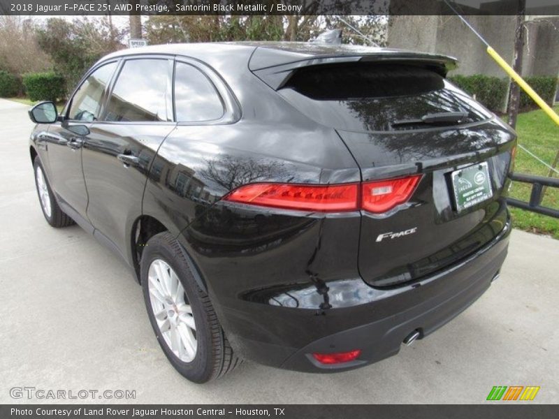 Santorini Black Metallic / Ebony 2018 Jaguar F-PACE 25t AWD Prestige