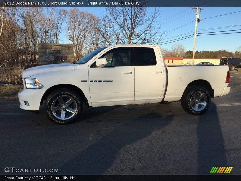 Bright White / Dark Slate Gray 2012 Dodge Ram 1500 Sport Quad Cab 4x4