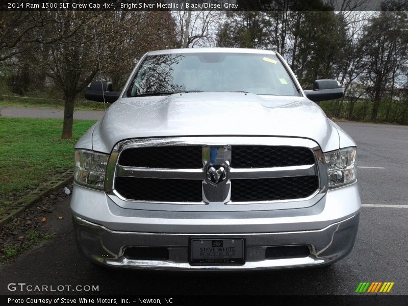 Bright Silver Metallic / Black/Diesel Gray 2014 Ram 1500 SLT Crew Cab 4x4