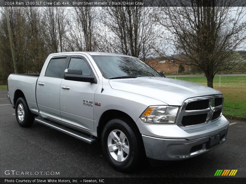 Bright Silver Metallic / Black/Diesel Gray 2014 Ram 1500 SLT Crew Cab 4x4