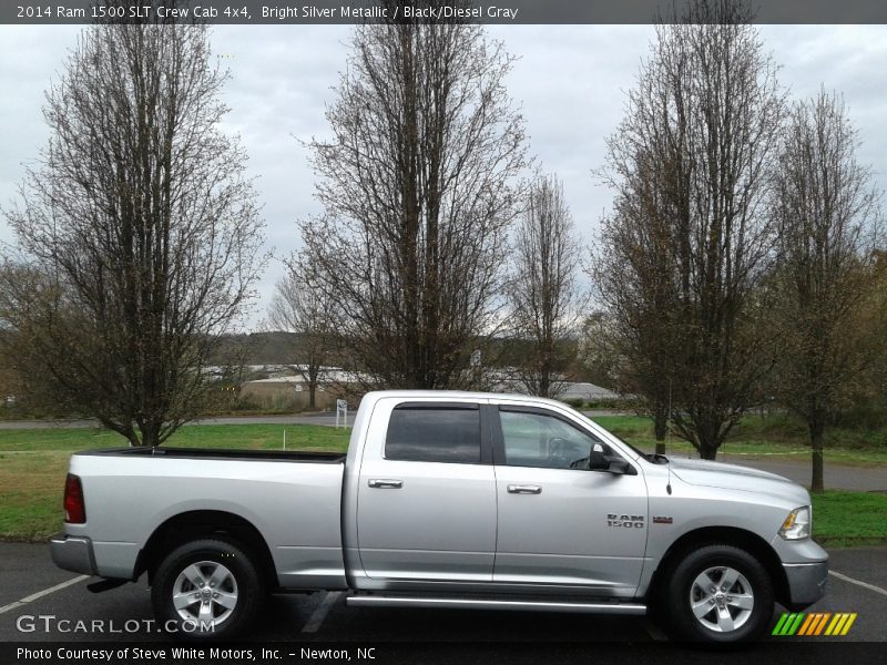 Bright Silver Metallic / Black/Diesel Gray 2014 Ram 1500 SLT Crew Cab 4x4
