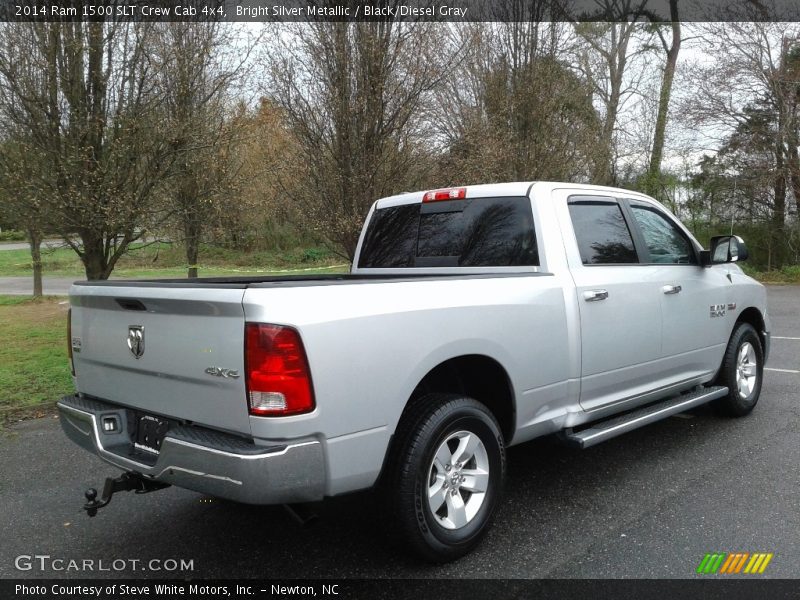 Bright Silver Metallic / Black/Diesel Gray 2014 Ram 1500 SLT Crew Cab 4x4