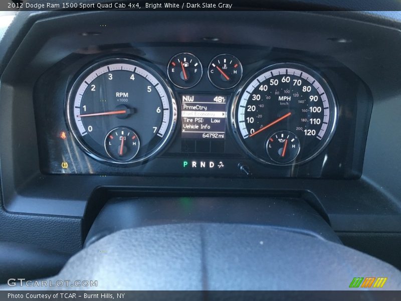 Bright White / Dark Slate Gray 2012 Dodge Ram 1500 Sport Quad Cab 4x4