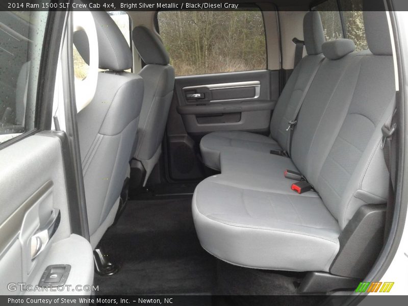 Bright Silver Metallic / Black/Diesel Gray 2014 Ram 1500 SLT Crew Cab 4x4