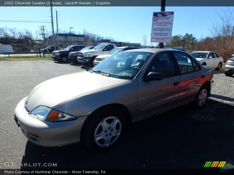Sandrift Metallic / Graphite 2002 Chevrolet Cavalier LS Sedan