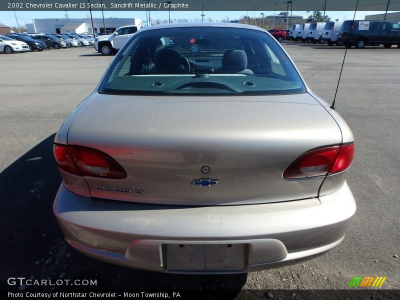 Sandrift Metallic / Graphite 2002 Chevrolet Cavalier LS Sedan
