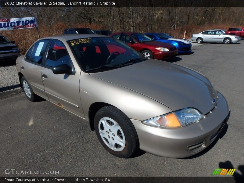 Sandrift Metallic / Graphite 2002 Chevrolet Cavalier LS Sedan