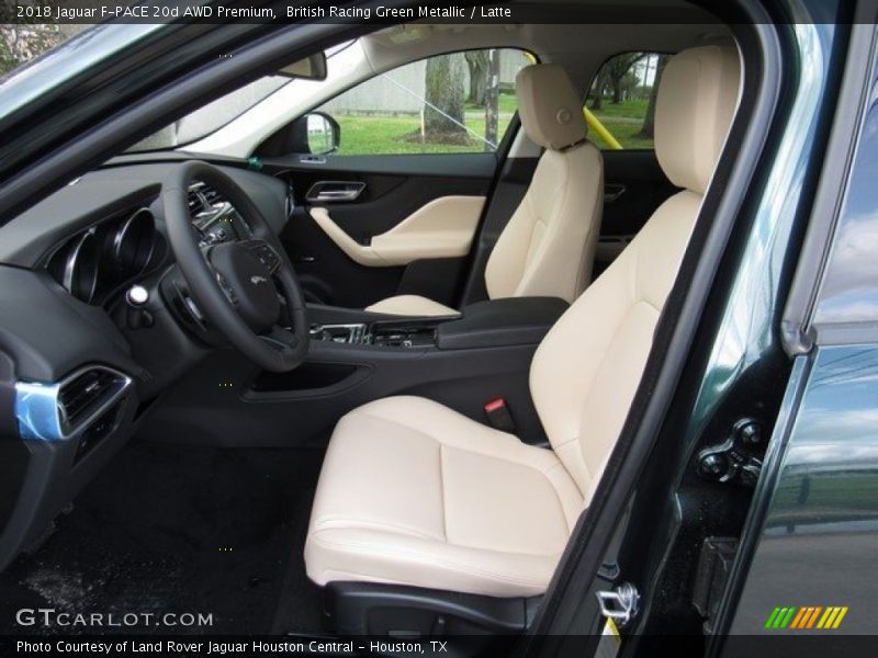 British Racing Green Metallic / Latte 2018 Jaguar F-PACE 20d AWD Premium