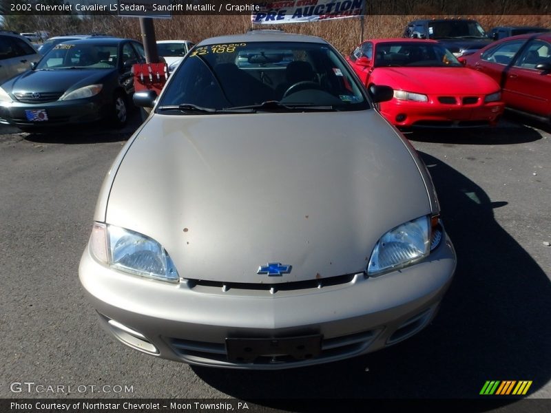 Sandrift Metallic / Graphite 2002 Chevrolet Cavalier LS Sedan
