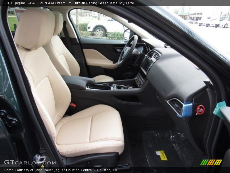 British Racing Green Metallic / Latte 2018 Jaguar F-PACE 20d AWD Premium