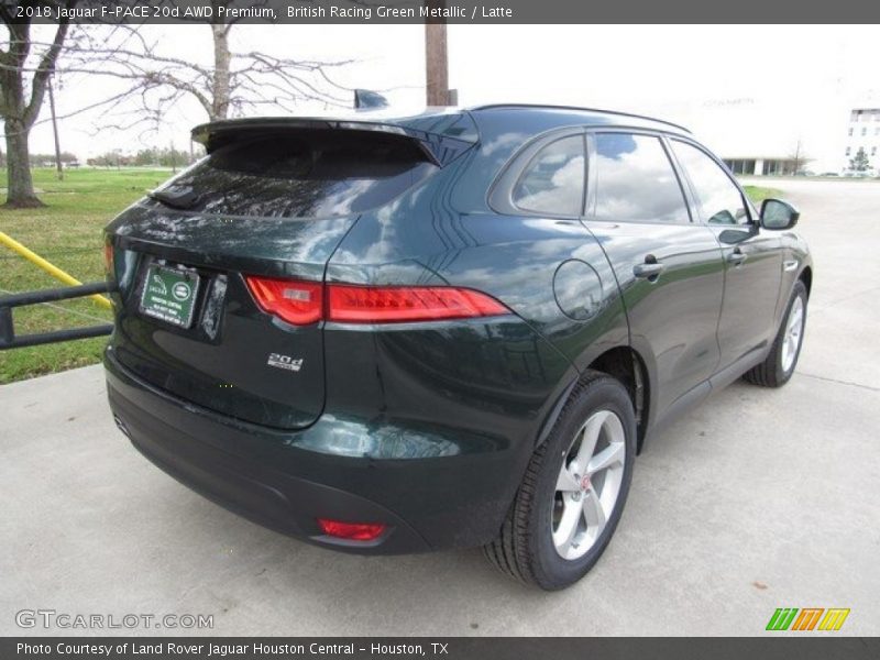 British Racing Green Metallic / Latte 2018 Jaguar F-PACE 20d AWD Premium