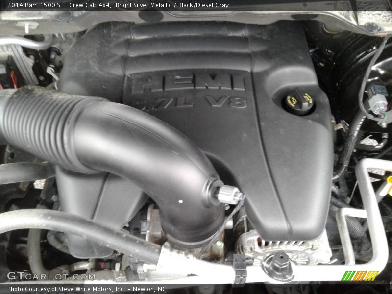 Bright Silver Metallic / Black/Diesel Gray 2014 Ram 1500 SLT Crew Cab 4x4