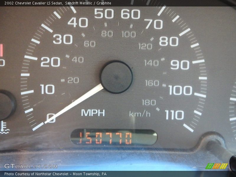 Sandrift Metallic / Graphite 2002 Chevrolet Cavalier LS Sedan